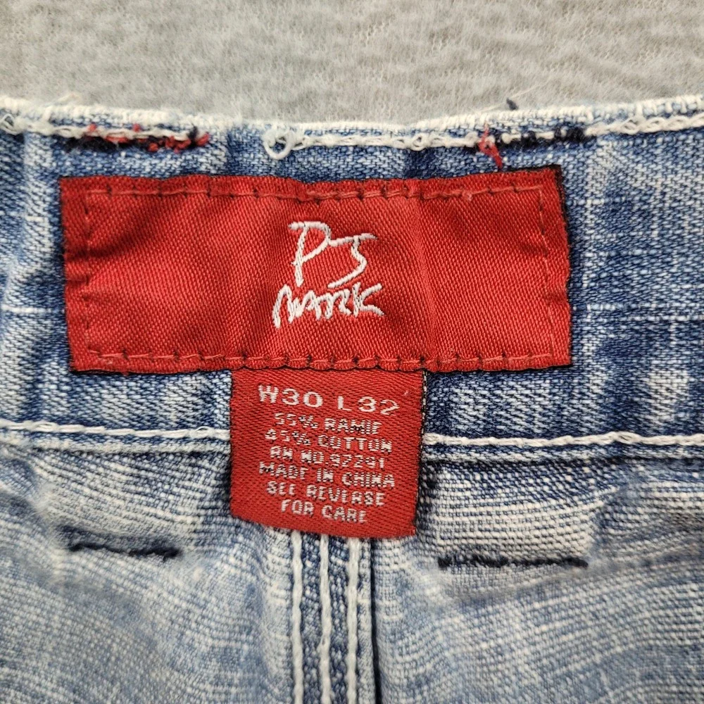 P.J. Mark Carpenter‎ Jeans Mens 30x32 Blue Baggy Wide Leg Y2K Streetwear